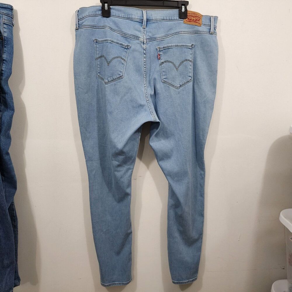 Levi's 720 High Rise Super Skinny Jeans Light Wash Stretch Size 20W PC9-5775
